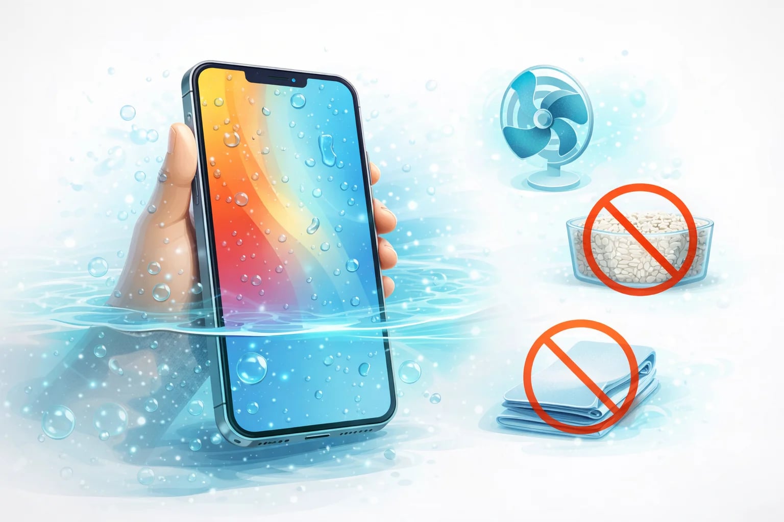 Что делать, если телефон упал в воду