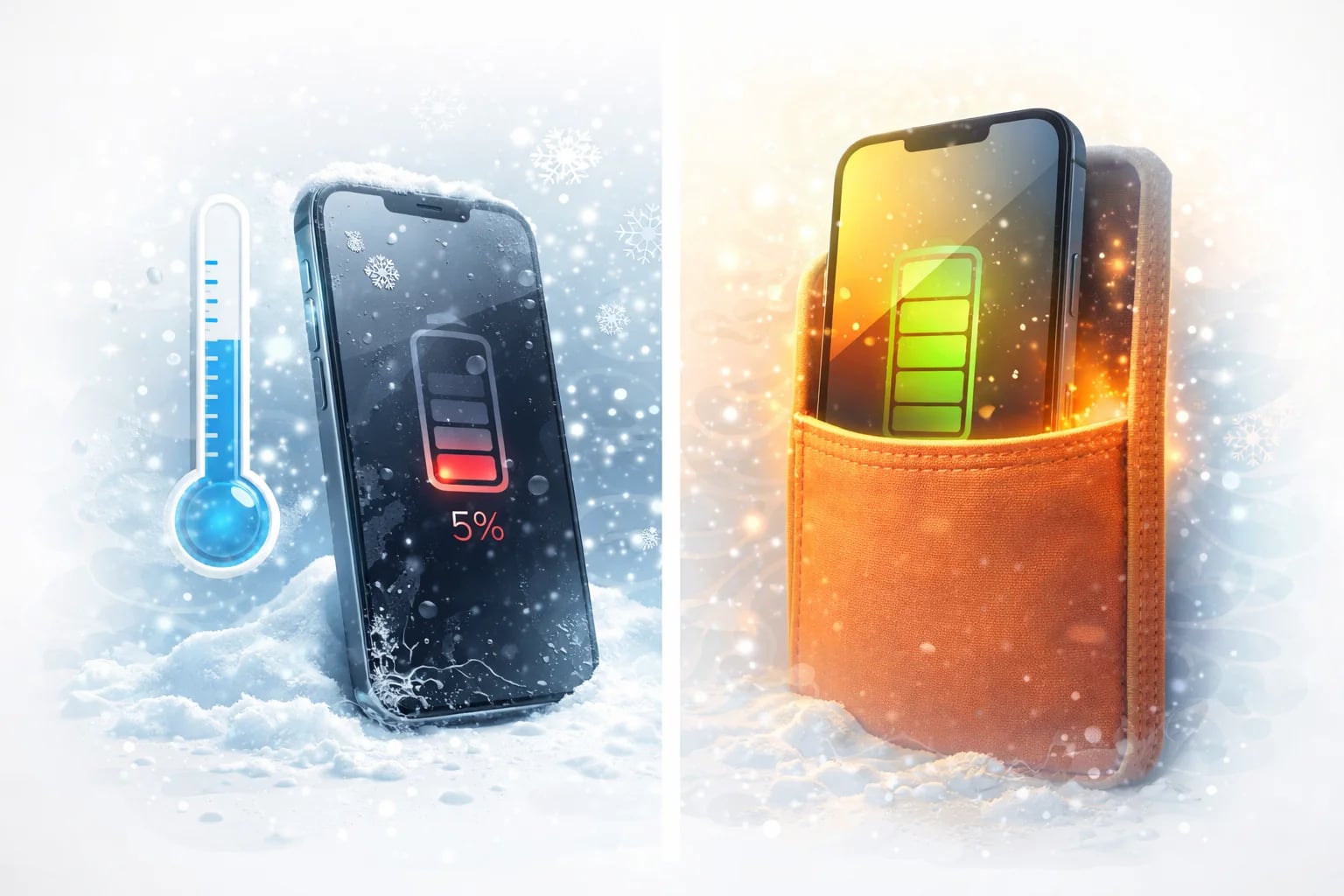 Подготовка телефона к зиме