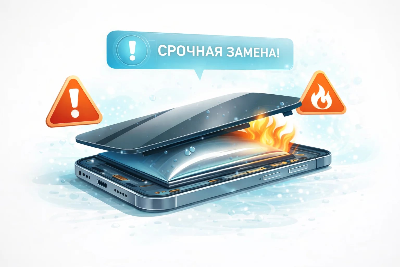 Вздулась батарея на телефоне — опасно ли, что делать (фото)