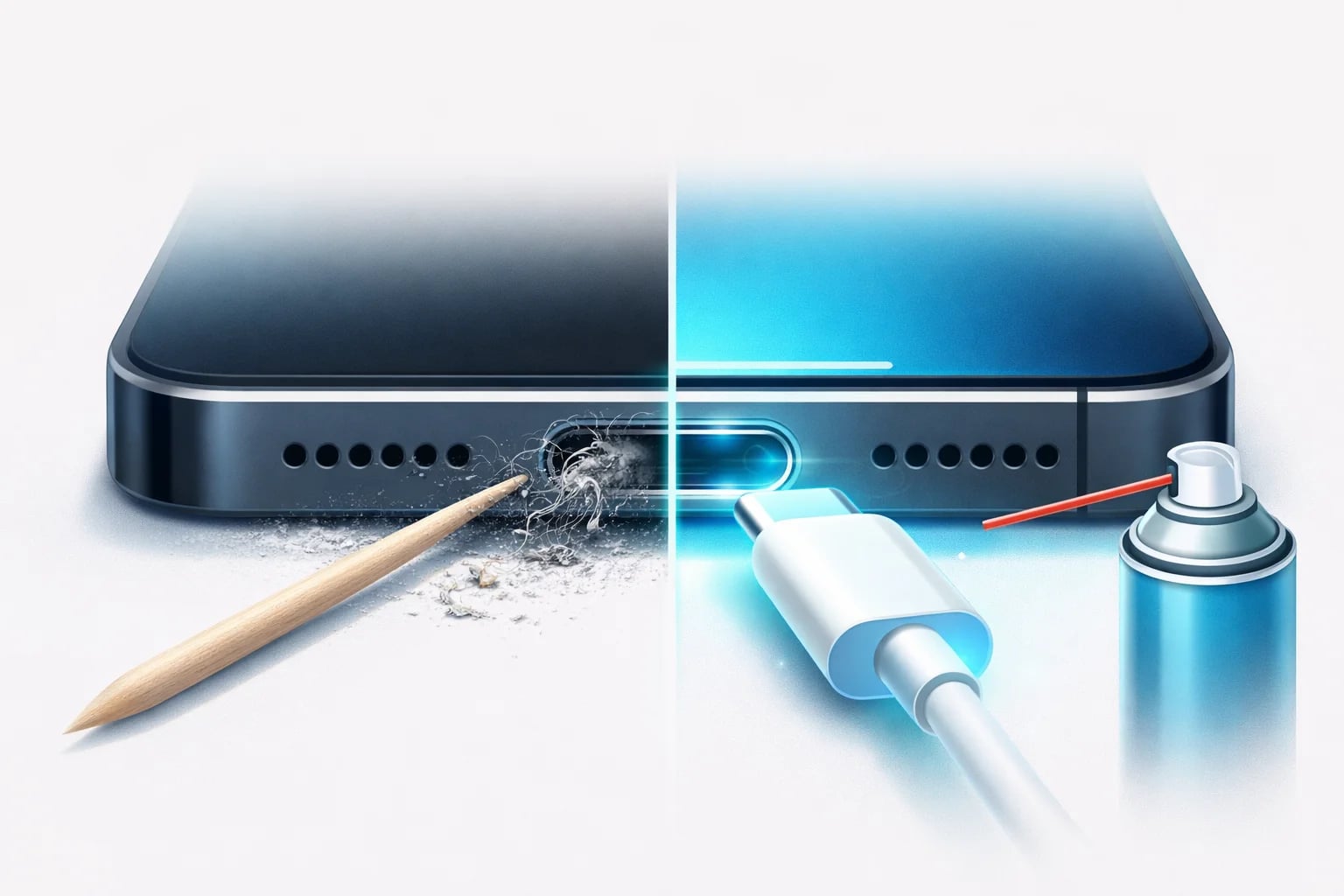 Ремонт разъёма зарядки телефона — когда менять, а когда чистить